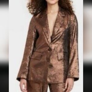 Elegant Brown Women's Blazer